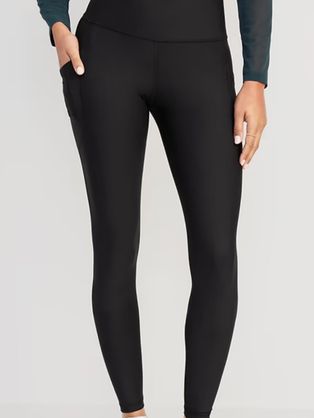 NWT Lot Of 2 Old Navy High-Waisted PowerSoft Full-Length Pocket Leggings